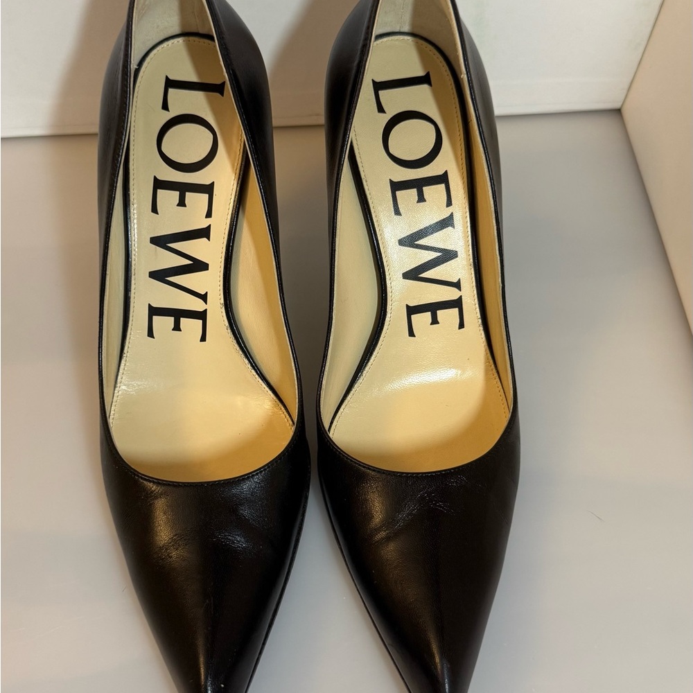 Loewe Black Leather Heels